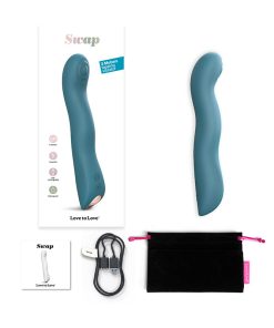 Love To Love Swap Rechargeable Triple Motor Tapping Silicone G-Spot Vibrator Teal Me