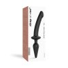Strap-On-Me Hybrid Collection Switch Plug-In Dual-Ended Dildo & Plug Black Xxl