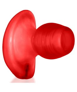 Oxballs Glowhole-1 Hollow Buttplug With Led Insert Small Red Morph