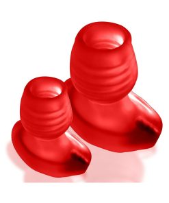 Oxballs Glowhole-2 Hollow Buttplug With Led Insert Large Red Morph
