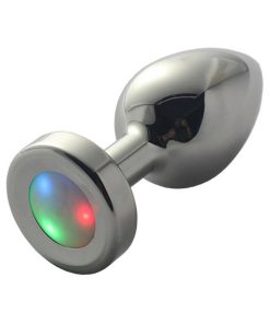 Ple'Sur 3-Setting Led Light-Up Metal Anal Plug Small