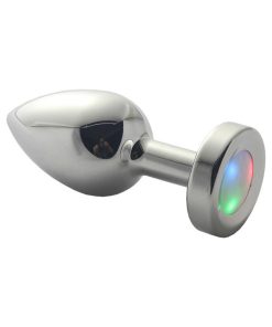 Ple'Sur 3-Setting Led Light-Up Metal Anal Plug Small