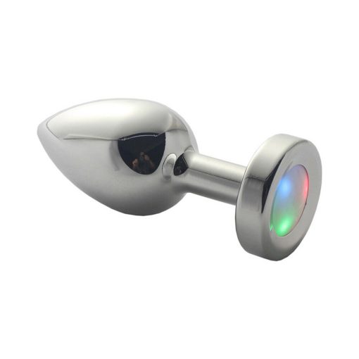 Ple'Sur 3-Setting Led Light-Up Metal Anal Plug Small - Image 2