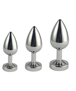 Ple'Sur 3-Setting Led Light-Up Metal Anal Plug Small