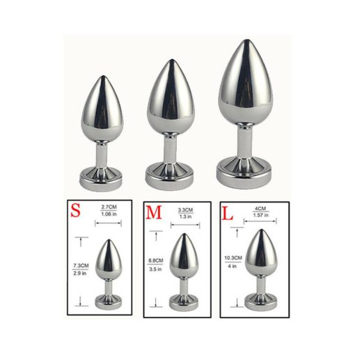 Ple'Sur 3-Setting Led Light-Up Metal Anal Plug Small - Image 7