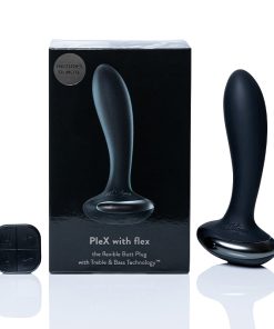 Hot Octopuss Plex With Flex Rechargeable Flexible Vibrating Anal Plug Black