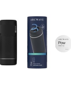 Arcwave Pow Silicone Stroker With Suction Control Black