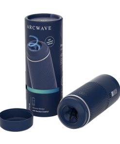 Arcwave Pow Silicone Stroker With Suction Control Blue