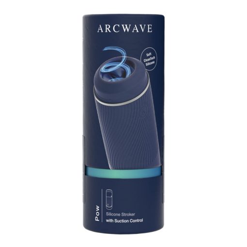 Arcwave Pow Silicone Stroker With Suction Control Blue - Image 9