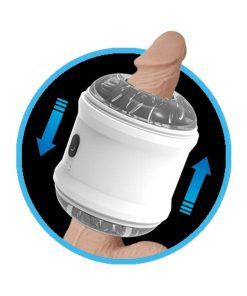 Nasstoys Dynamo Rechargeable Vibrating Masturbator Cylinder White