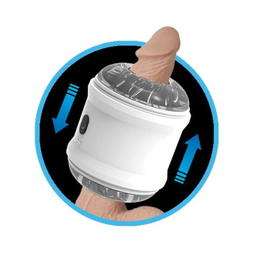 Nasstoys Dynamo Rechargeable Vibrating Masturbator Cylinder White - Image 4