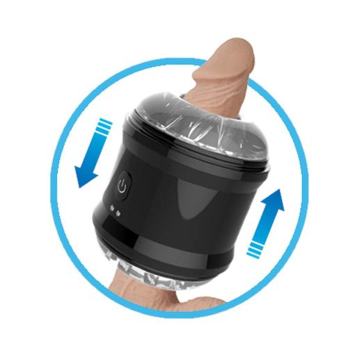Nasstoys Dynamo Rechargeable Vibrating Masturbator Cylinder Black - Image 4