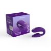 purple silicone couples vibrator with app and remote control – We-Vibe Sync 2 Rechargeable Silicone Couples Vibrator