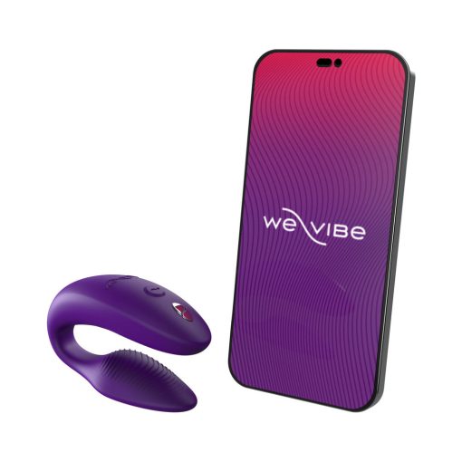 We-Vibe Sync 2 Rechargeable Silicone Couples Vibrator Purple - Image 2