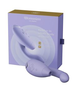 Womanizer Duo 2 Rechargeable Dual Stimulation Pleasure Air And G-Spot Vibrator Lilac