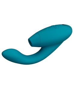 Womanizer Duo 2 Rechargeable Dual Stimulation Pleasure Air And G-Spot Vibrator Petrol