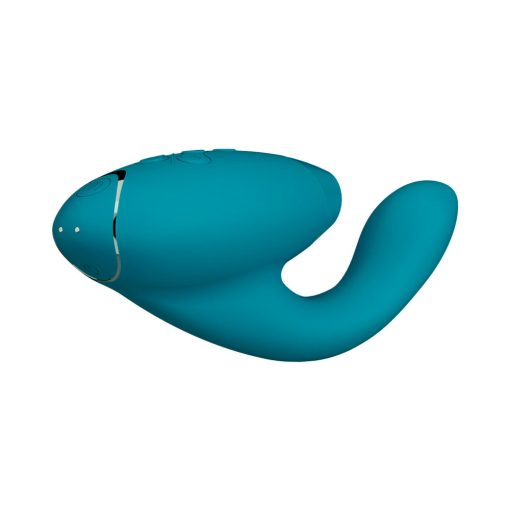 Womanizer Duo 2 Rechargeable Dual Stimulation Pleasure Air And G-Spot Vibrator Petrol - Image 5