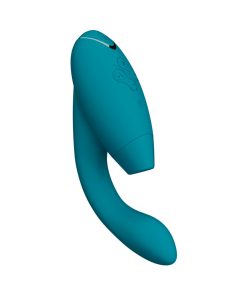 Womanizer Duo 2 Rechargeable Dual Stimulation Pleasure Air And G-Spot Vibrator Petrol