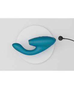 Womanizer Duo 2 Rechargeable Dual Stimulation Pleasure Air And G-Spot Vibrator Petrol