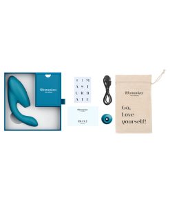 Womanizer Duo 2 Rechargeable Dual Stimulation Pleasure Air And G-Spot Vibrator Petrol