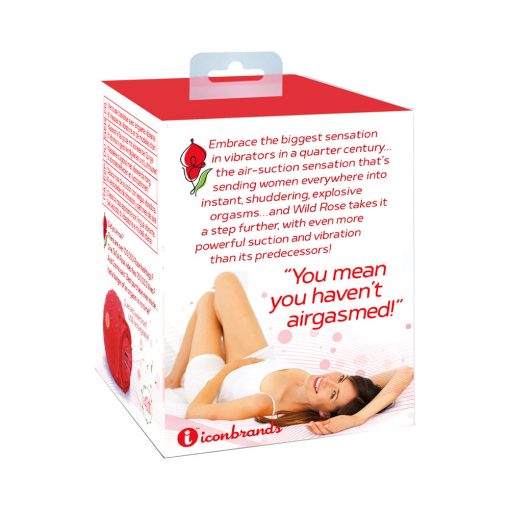 Wild Rose The Classic Suction Vibrator Red - Image 3