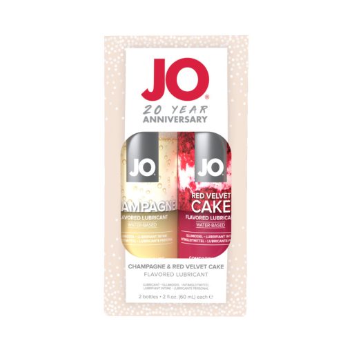 Jo 20Th Anniversary Flavored Water-Based Lubricant 2-Piece Gift Set