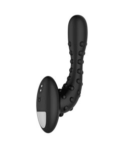 Forto Studded Pro Rechargeable Silicone Vibrating Anal Massager Black
