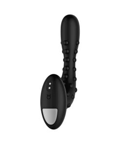 Forto Studded Pro Rechargeable Silicone Vibrating Anal Massager Black