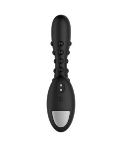 Forto Studded Pro Rechargeable Silicone Vibrating Anal Massager Black