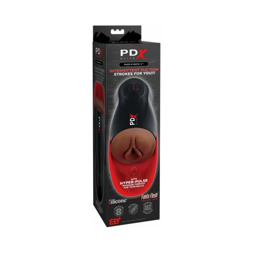 Pdx Elite Fuck-O-Matic 2 Rechargeable Vibrating Suction Stroker With Silicone Pulsation Cradle