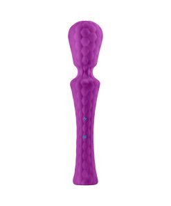 Femmefunn Ultra Wand Xl Rechargeable Flexible Textured Silicone Vibrator Purple