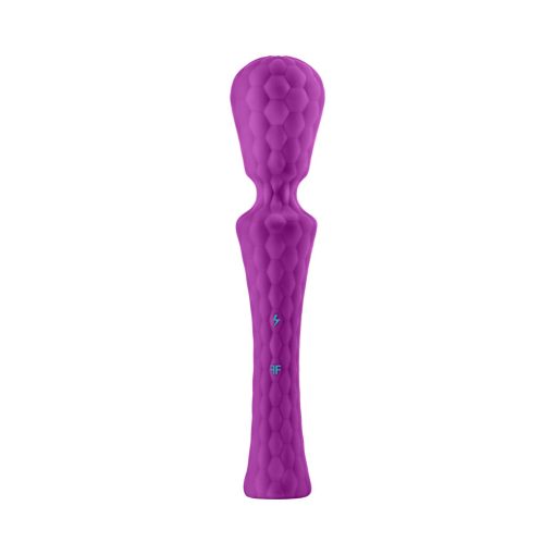 Femmefunn Ultra Wand Xl Rechargeable Flexible Textured Silicone Vibrator Purple