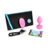 B-Vibe Vibrating Heart Anal Plug With Heart-Shaped Jewel Base S/M Pink