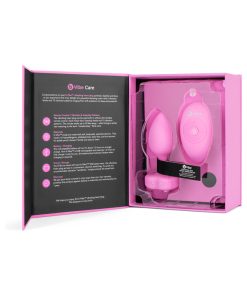 B-Vibe Vibrating Heart Anal Plug With Heart-Shaped Jewel Base S/M Pink