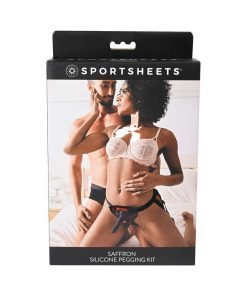 Sportsheets Saffron Silicone Pegging Kit With Adjustable Strap-On Harness & 5 In. Dildo