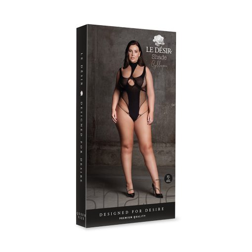 Le Desir Shade Cyllene Xlviii Bodysuit With Turtleneck Black Queen Size