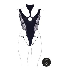Le Desir Shade Cyllene Xlviii Bodysuit With Turtleneck Black Queen Size