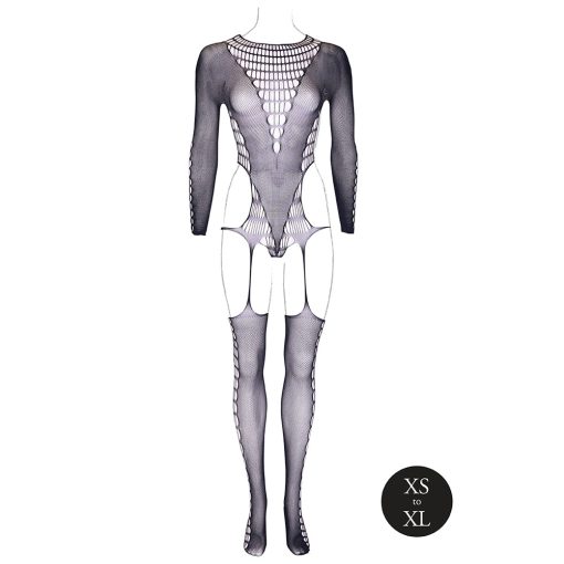 Le Desir Shade Kalyke Xxiii Bodystocking With Turtleneck Black O/S - Image 4
