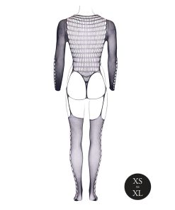 Le Desir Shade Kalyke Xxiii Bodystocking With Turtleneck Black O/S