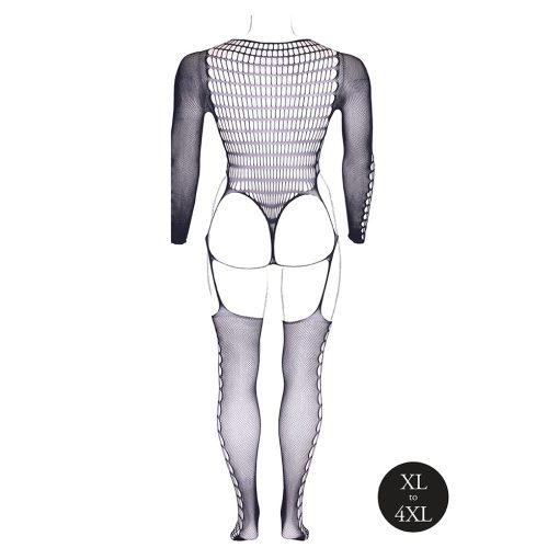 Le Desir Shade Kalyke Xxiii Bodystocking With Turtleneck Black Queen Size - Image 4