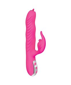 Passion Dolphin Heat-Up Rabbit Vibrator – Thrusting, Heated, Pink