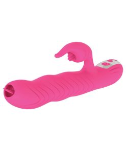 Passion Dolphin Heat-Up Rabbit Vibrator – Thrusting, Heated, Pink