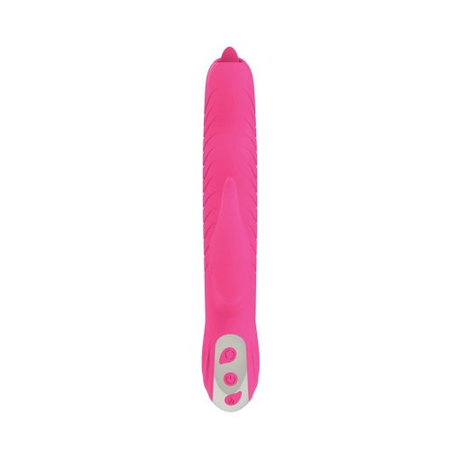Passion Dolphin Heat-Up Rabbit Vibrator – Thrusting, Heated, Pink - Image 4