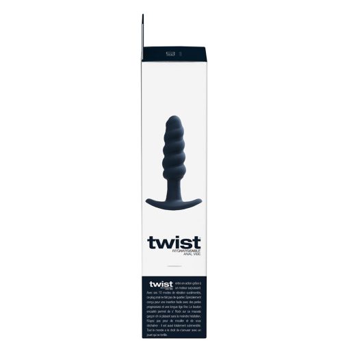 Vedo Twist Rechargeable Silicone Vibrating Anal Plug Black - Image 6