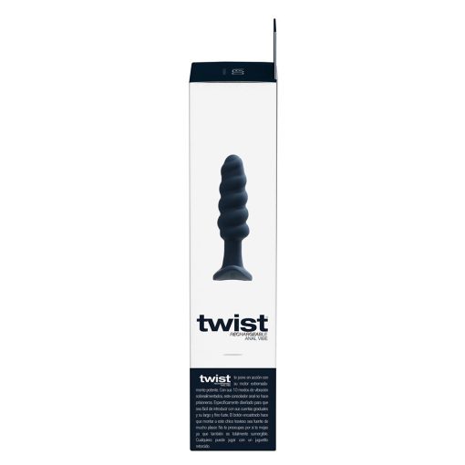 Vedo Twist Rechargeable Silicone Vibrating Anal Plug Black - Image 7