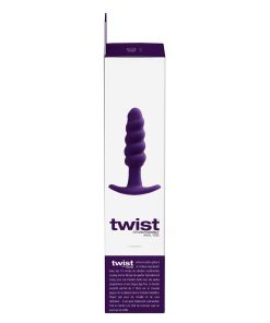 Vedo Twist Rechargeable Silicone Vibrating Anal Plug Purple