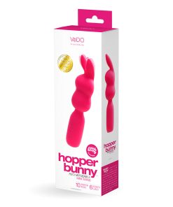Vedo Hopper Bunny Rechargeable Silicone Mini Wand Vibrator Pink