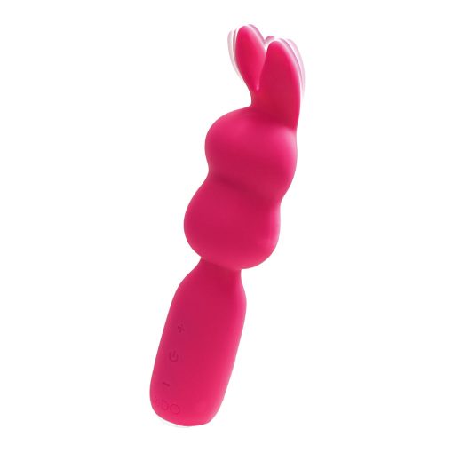 Vedo Hopper Bunny Rechargeable Silicone Mini Wand Vibrator Pink - Image 3