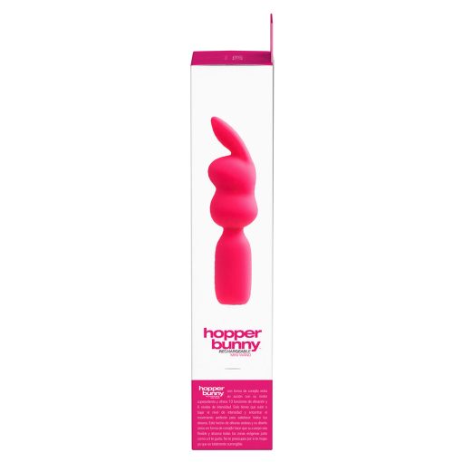 Vedo Hopper Bunny Rechargeable Silicone Mini Wand Vibrator Pink - Image 7