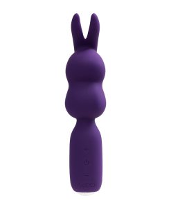 Vedo Hopper Bunny Rechargeable Silicone Mini Wand Vibrator Purple